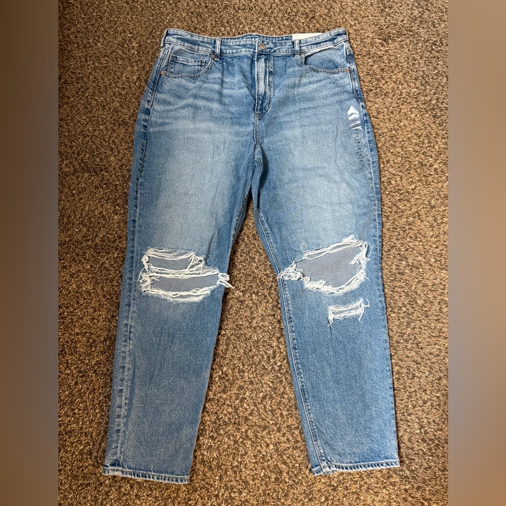 New with tags! Size 18 - American Eagle Mom Jeans Distressed